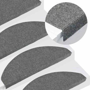 vidaXL Trapmatten zelfklevend 20 st 65x22,5x3,5 cm grijs, Bricolage & Construction, Verzenden
