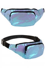 Heuptasje Slangeleer Print Turquois, Verzenden