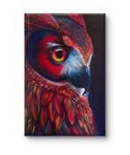 Luca Domiro - Red Guardian Owl - LARGE HAND FINISHED LIMITED