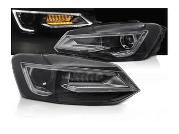 Koplampen Black knipperlicht LED DRL, Auto-onderdelen, Verzenden, Nieuw, Volkswagen