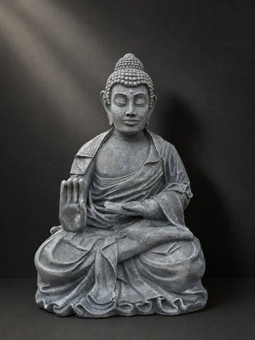 Beeld, 60 cm high Buddha statue - 60 cm - polyresin, Antiek en Kunst