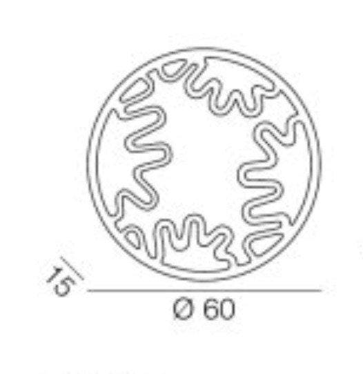 KDLN - Alessandro Mendini - Wandlamp - Mandala - Glas,, Antiquités & Art, Curiosités & Brocante