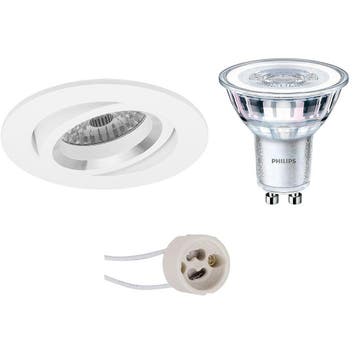 LED Spot Set 3W - Kantelbare, Dimbare Ronde Inbouwspot Mat W, Verzenden