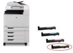 Second Hand HP - Huismerk Toner Geel CM6040, CM6030, CM6049, Ophalen of Verzenden, Toner