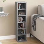 vidaXL Cd-kast 21x20x88 cm bewerkt hout grijs sonoma, Huis en Inrichting, Woonaccessoires | Cd- en Dvd-rekken, Verzenden, Nieuw