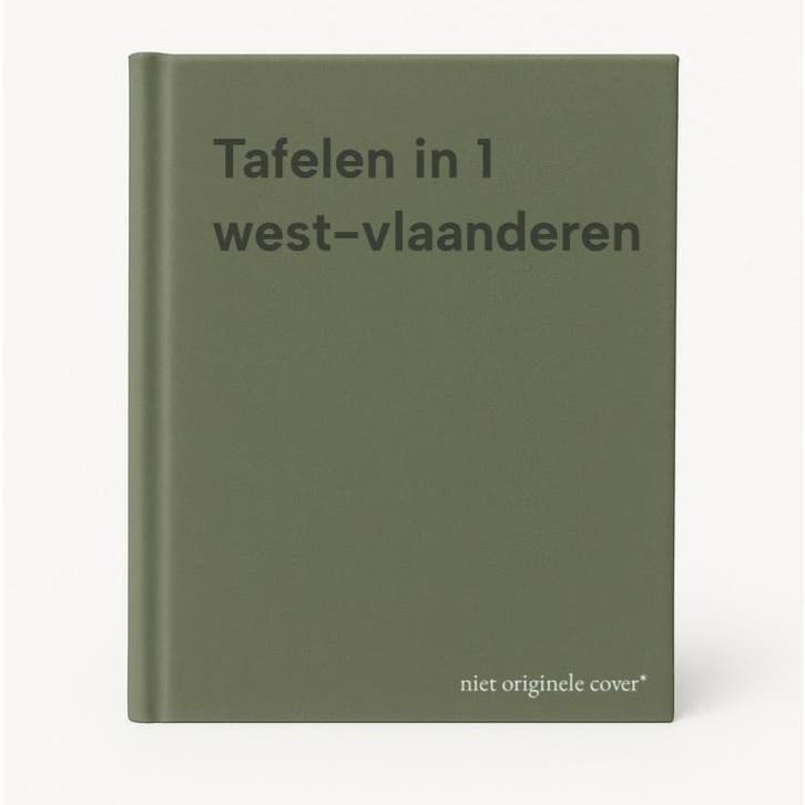 Tafelen in 1 west-vlaanderen 9789053120132, Livres, Livres de cuisine, Envoi