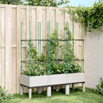 vidaXL Plantenbak met latwerk 120x40x142,5 cm polypropeen, Tuin en Terras, Verzenden, Nieuw