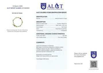 Zonder minimumprijs - Armband Zilver - Gemengde edelstenen -, Nieuw