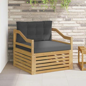 vidaXL Buitensofa Wit en antracietkleurig, Verzenden, Nieuw