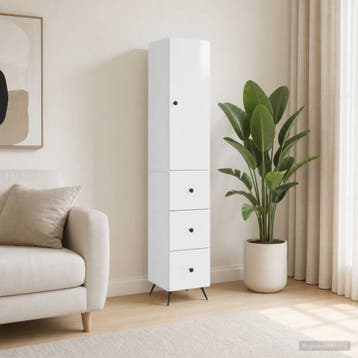 vidaXL Kast Set 2 st 34,5 x 34,5 x 90 cm Bewerkt hout, Verzenden