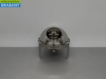 HCB Ronde Chafing Dish Rolltop RVS – Kijkglas – 6 liter –, Articles professionnels, Horeca | Équipement de cuisine, Ophalen of Verzenden
