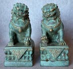 Exclusieve Set Foo Dogs - Brons - China, Antiek en Kunst
