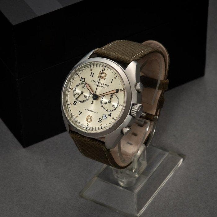 Hamilton - Khaki Pioneer - H76456955 - Homme - 2010-2020, Handtassen en Accessoires, Horloges | Heren