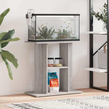 vidaXL Aquariumstandaard Sonoma Grijs 60x30x60 cm Bewerkt, Verzenden