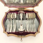 ZELDZAAM Antiek (1864) Koffie- theegarnituur in intarsia, Antiek en Kunst