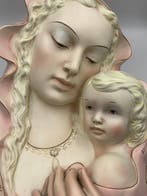 Keramos - sculptuur, Madonna Con Bambino - 40 cm - Keramiek, Antiek en Kunst