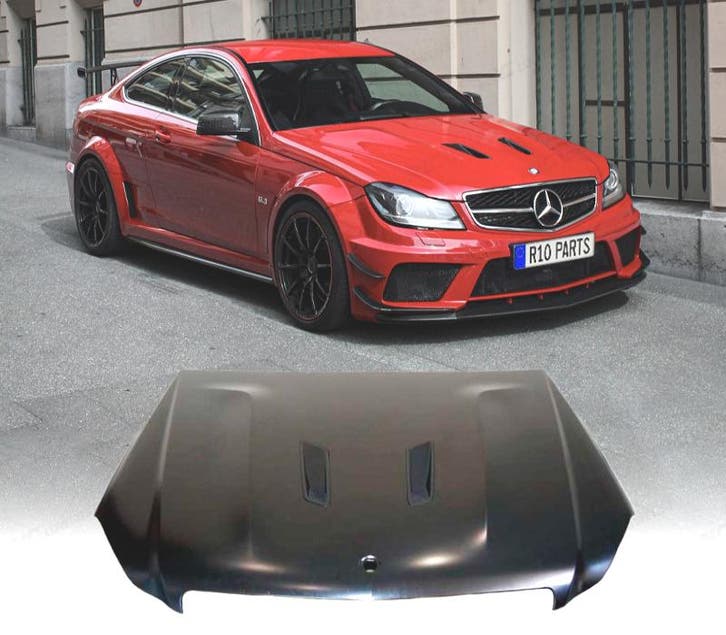 CAPOT MERCEDES CLASSE C W204 11-14 LOOK AMG C63 BLACK SERIES, Auto-onderdelen, Carrosserie, Verzenden