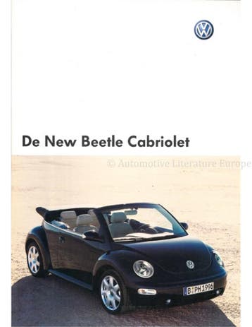 2003 VOLKSWAGEN NEW BEETLE CABRIOLET BROCHURE NEDERLANDS
