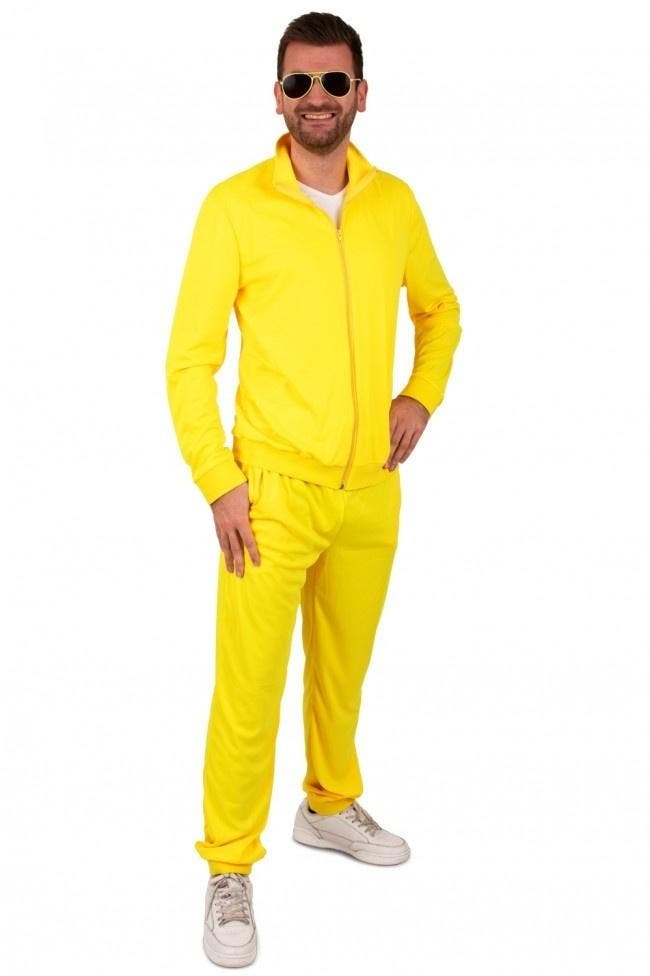Trainingspak Heren Neon Geel, Kleding | Heren, Carnavalskleding en Feestkleding, Nieuw, Verzenden
