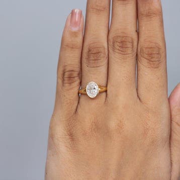Verlovingsring - 14 karaat Geel goud - 2.01ct. tw. Diamant