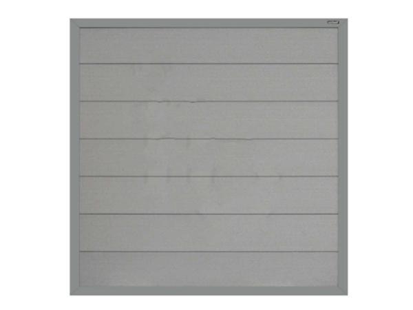 Veiling - 4x Composiet scherm met vast frame 180x180cm grijs, Jardin & Terrasse, Palissades