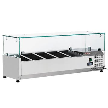 Opzetkoelvitrine | 5x 1/4 GN | +2°C/+8°C |, Verzenden
