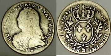 1/10 écu France Frankreich Gad 291 Louis Xv 1/10 Ecu Mit..., Postzegels en Munten, Verzenden, België