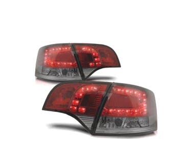 FEUX ARRIÈRE POUR AUDI A4 B7 AVANT 05-08 LED ROUGE FUMÉ, Verzenden