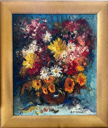 Gervais Leterreux (XX) - Bouquet de fleurs