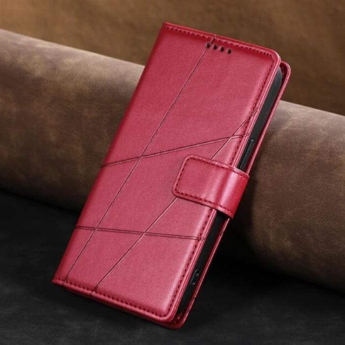 iPhone 12 Pro Max Flip Case Portefeuille - Wallet Cover Leer, Télécoms, Téléphonie mobile | Housses, Coques & Façades | Apple iPhone