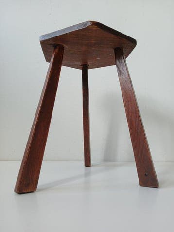 Tabouret - Bois - Vintage - années 1960