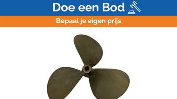 Bieden: USED Vetus P3B-17X14R Propeller 3-Blade Brass Right, Ophalen of Verzenden, Nieuw