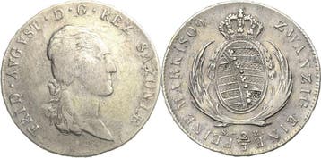 2/3 taler, daalder 1809, Sachsen-kurlinie ab 1547 (albert..., Verzenden