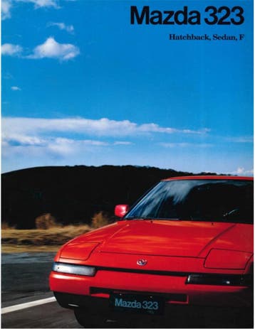 1991 MAZDA 323 BROCHURE NEDERLANDS, Ophalen of Verzenden