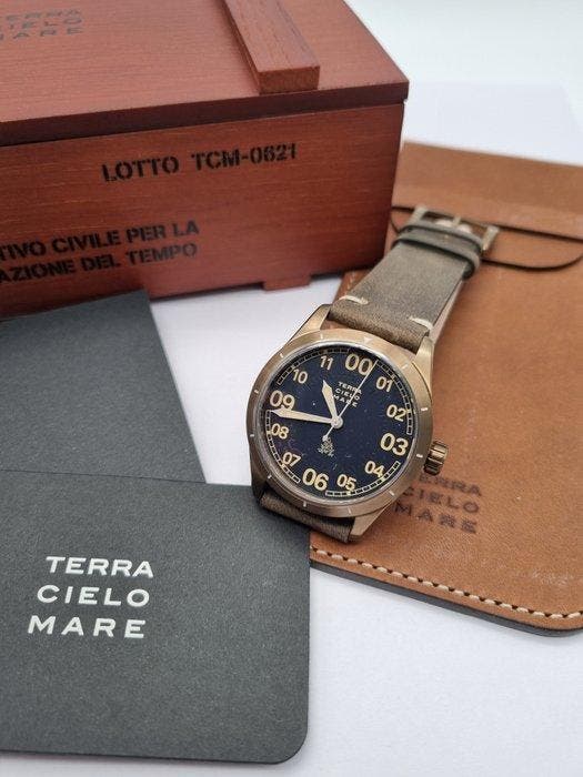 Terra Cielo Mare - Sparviero Bronze 38 Mm Automatic Full Set, Handtassen en Accessoires, Horloges | Heren
