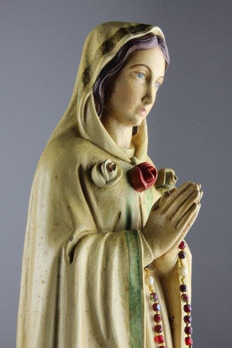 Beeldje - 47cm - Maria Rosa Mystica - Hars, Antiek en Kunst, Kunst | Niet-Westerse kunst
