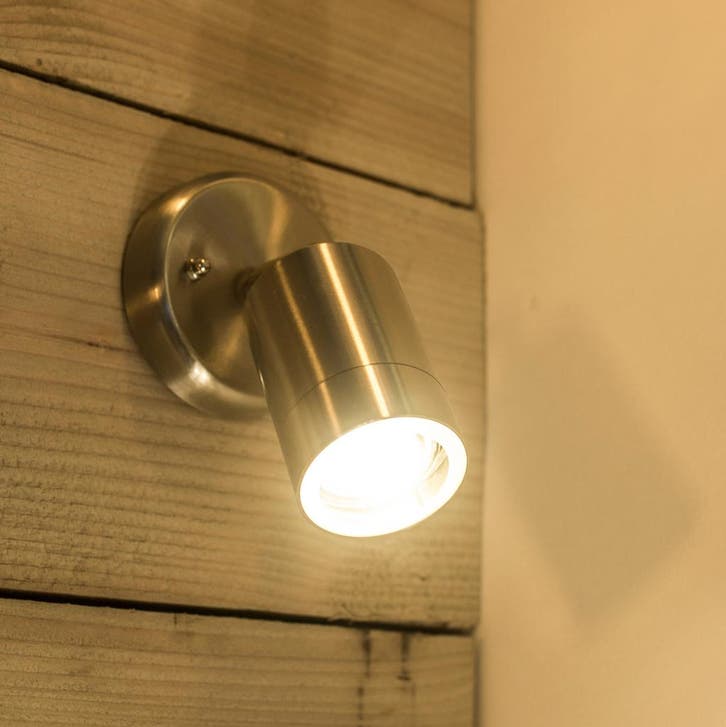 Wandverlichting modern Downlighter Muurlamp Rvs, Tuin en Terras, Buitenverlichting, Verzenden