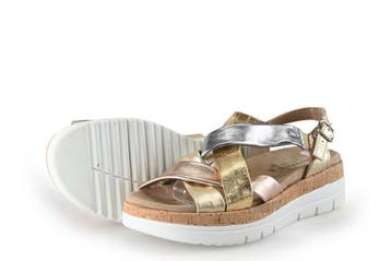 Solemade Sandalen in maat 38 Goud, Overige kleuren, Verzenden, Sandalen of Muiltjes, Zo goed als nieuw