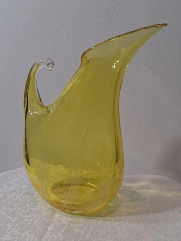 Murano - Archimede Seguso - Karaf - piume serie - Glas -