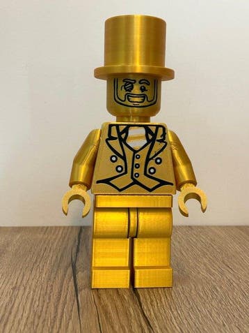 Fait maison - (MOC) Minifigure LEGO - 21 cm – Design Mr Gold