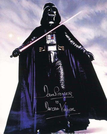 Star Wars - Signed by Dave Prowse (+) (Darth Vader), Nieuw