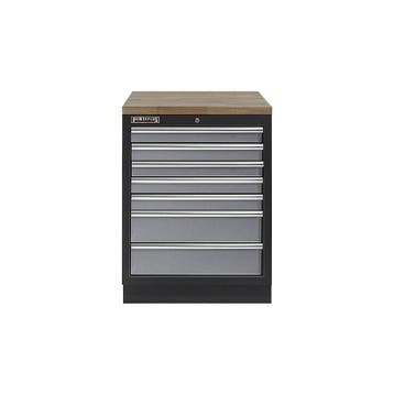 Werkplaatskast met zeven laden / werkbank met hardhouten, Doe-het-zelf en Bouw, Werkbanken, Ophalen of Verzenden, Nieuw