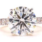 Ring - 18 karaat Geel goud - 8.06ct. tw. Diamant (Lab-grown)