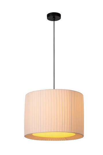 Hanglamp Lucide FOLD -  - Ø 40 cm - 1xE27 - Wit, Verzenden, Nieuw