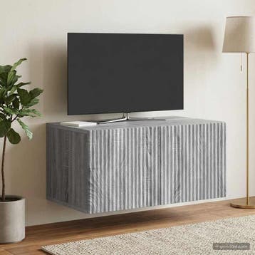 vidaXL Wandmontage TV-kast Grijs sonoma 59,5 x 41 x 30 cm, Verzenden, Nieuw
