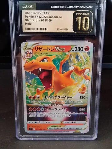 Pokémon - 1 Graded card - Charizard 015/100 Foil, Holo - CGC, Nieuw