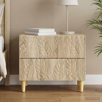 vidaXL Nachtkastje Sonoma Eiken 62 x 34,5 x 48 cm Bewerkt, Verzenden, Nieuw