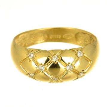 Ring - 18 karaat Geel goud Diamant (Natuurlijk), Nieuw