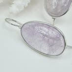 Argent - Boucles doreilles - AMÉTHYSTE NATURELLE