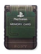 Sony PS1 1MB Memory Card Crystal Black (PS1 Accessoires), Games en Spelcomputers, Ophalen of Verzenden, Zo goed als nieuw
